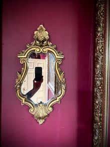 Antique style gold mirror