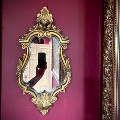 Antique style gold mirror
