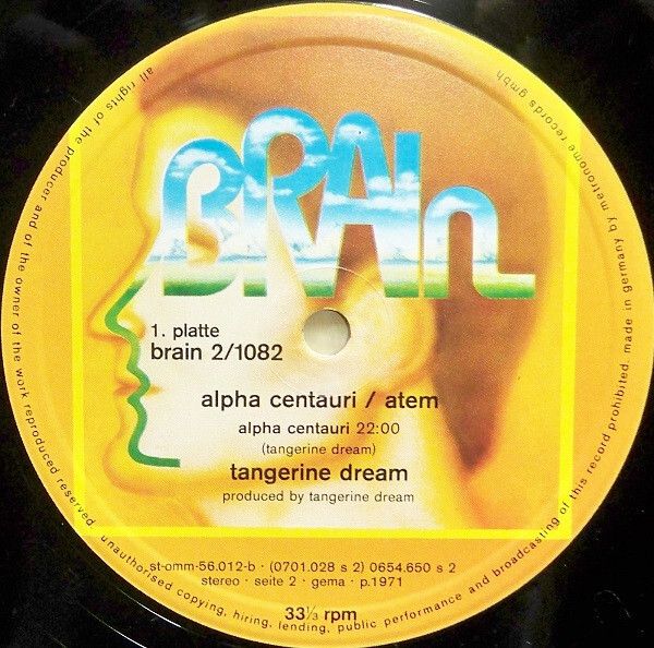 Tangerine Dream  Alpha Centauri / Atem X 2LPS gatefold