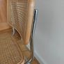 Pair of Mid-Century Modern Cesca Style Wicker & Chrome Dining Chairs Image 6