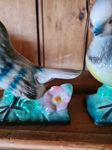 vintage ceramic birds