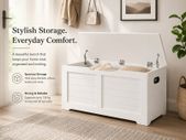 Storage Bench with Lift-Up Lid