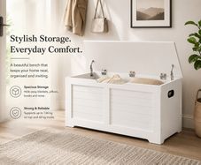 Storage Bench with Lift-Up Lid