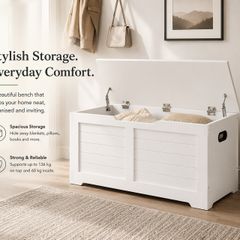Storage Bench with Lift-Up Lid