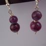 Purple Jasper earrings,drop earrings,Gemstone earrings,New,Gift Image 3