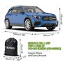Jeep Waterproof Car Cover, Cotton Car Cover with Zipper for SUV, Anti-UV, Breathable, Dustproof, Rain, Scratch, Snow, Sun, Outdoor, 505x195x175cm, Black Image 2