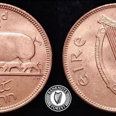 [#2439] - Ireland 1953 | Irish 1/2d | Irish Half Penny | KM.10 | UNC