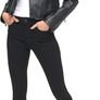 Levi's women's classic motorcycle jacket, jersey hood jacket made of faux leather, 2XL Image 3