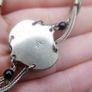 Vintage 925 Sterling Silver - Vintage Black Onyx Chain Bracelet 13,8g Image 5