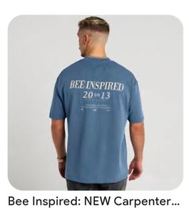 Bee Inspired Zouma T-Shirt - Colour - Slate - Size - Large - RRP - 43.00