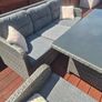 garden table, chairs and stools. Image 7