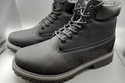 Timberland Men's UK 8W Black Premium Suede 6 inch Waterproof Boots - Excellent