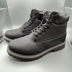 Timberland Men's UK 8W Black Premium Suede 6 inch Waterproof Boots - Excellent