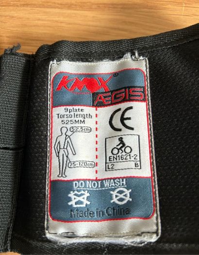Knox back protector