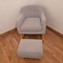 Rocking chair with footstool Image 2