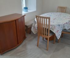 Skovby Table, cabinet and chairs - reduced to sell