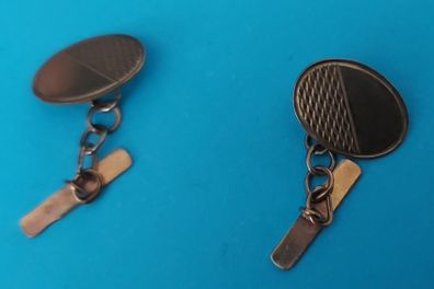 9 Ct Gold Cuff Links 2.7g
