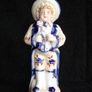 Pair of German  Victorian Bisque Figurines  circ 1800s Image 2
