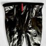 SPANXshape Black Faux Leather Patent High Waisted Sculpting Leggings.Size M Image 6