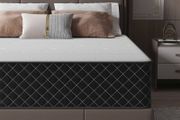 Single Mattress, 10 Inch Thick Hybrid Mattress with Memory Foam and Individual Pocket Springs, Features Motion Isolation &amp; 7-Zone Support, Medium Firm Mattresses in a Box, 90x190x25cm