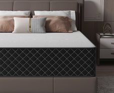 Single Mattress, 10 Inch Thick Hybrid Mattress with Memory Foam and Individual Pocket Springs, Features Motion Isolation & 7-Zone Support, Medium Firm Mattresses in a Box, 90x190x25cm