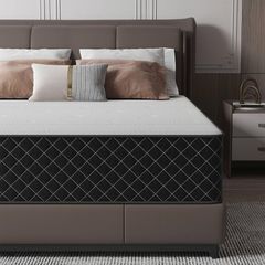 Single Mattress, 10 Inch Thick Hybrid Mattress with Memory Foam and Individual Pocket Springs, Features Motion Isolation & 7-Zone Support, Medium Firm Mattresses in a Box, 90x190x25cm