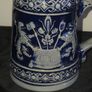 Vintage West German Lidded Beer Stein Kopfenumab Gotterhalt's with Handle Image 2