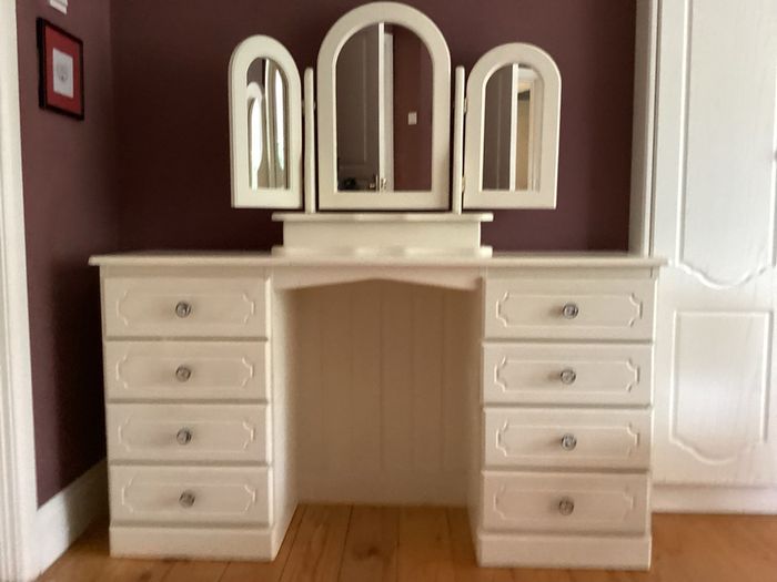 Country Pine painted dressing table