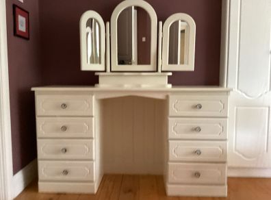 Country Pine painted dressing table