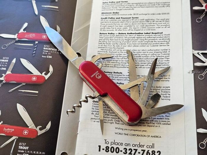 Vintage Wenger Forester Discontinued Model 85mm Swiss Army Knife Collectable 1980s