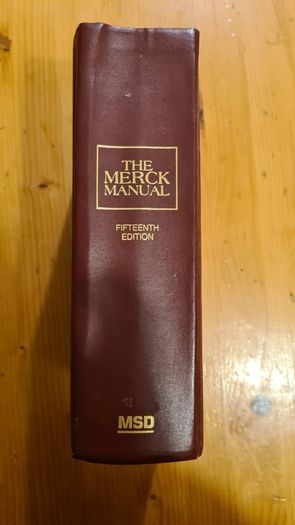 1987. The Merck Manual Fifteenth Edition. Medical. Hardback. In Good Condition