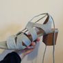 Denim blue heels Image 5