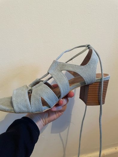 Denim blue heels