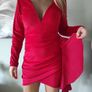 Velor dress with mesh Image 9