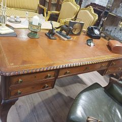 Antique Mahogany Partners Desk