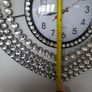 stunning black and crystal large heart clock Image 3