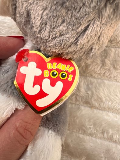 Ty Beanie Boo Whiskers approx. 15 cm. Plush Schnauzer Dog Please see photos