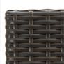 Bar Stools 2 pcs Brown Poly Rattan Image 7