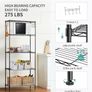 5 Tier Shelves for Storage Shelving Units and Storage Heavy Duty Metal Storage Shelf Wire Rack Shelving Adjustable Kitchen Shelf Garage Pantry Storage Racks and Shelving(23.2x13.4x59.1in) Image 5