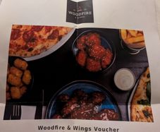 Woodfire and Wings gift voucher