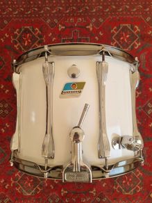 Vintage Ludwig 14 x 10 Parade Marching Snare Drum 10-Lug White No. 1162