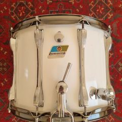 Vintage Ludwig 14 x 10 Parade Marching Snare Drum 10-Lug White No. 1162