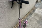 micro scooter and helmet