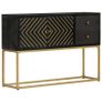 Sideboard Black and Gold 110x30x75 cm Image 2
