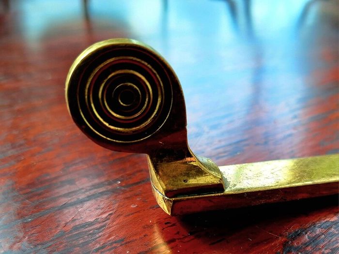 Vintage brass window stays