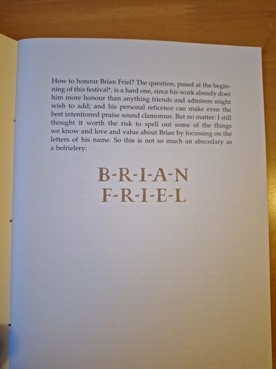 Seamus Heaney Spelling It Out