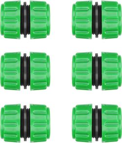 Hose Repair Connector Extender for Join 1/2 inch Garden Hose Pipe Quick Repair Connection 6pcs