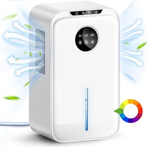 FREE EXPRESS SHIPPING 2200ML Dehumidifiers for Drying Clothes, Quiet Dehumidifier with Drainage Hose, Auto-Defrost|LED Light, Auto-off, Dehumidifier for Bedroom Bathroom Closet RV