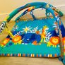 Padded Foldable Baby Gym with toys and attachment rings Image 3