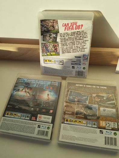 PS3 Game Bundle FIFA 08 XCOM  Uncharted